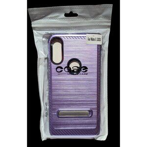 Metallic Purple Jelly Case For Moto E Phone (2020)